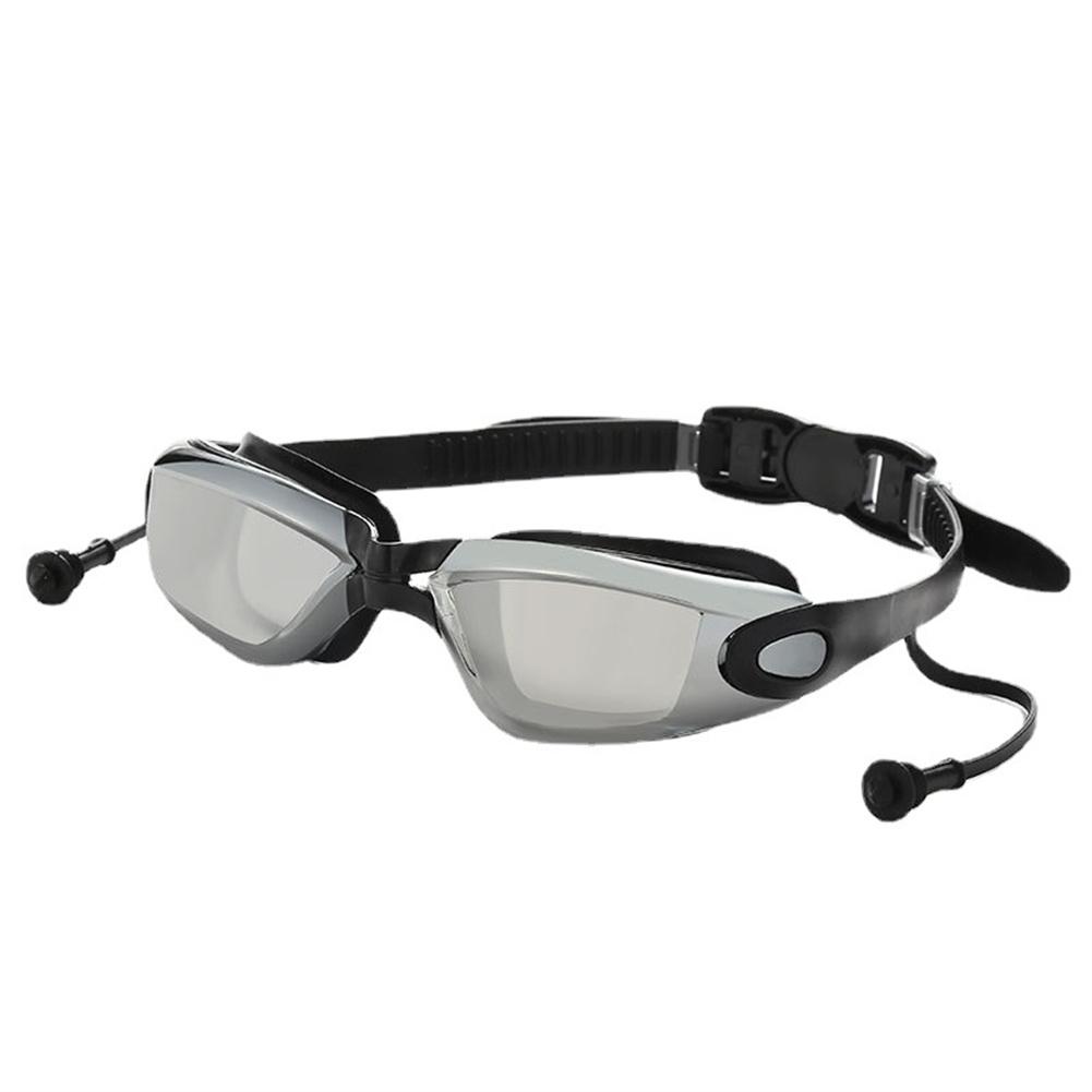 Силиконовые Дайверские Очки Профессиональные Водонепроницаемые Антизапотевающие Анти-УФ Очки для Плавания с Берушами Очки для Плавания