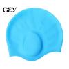 Short Hair Swim Cap Adults Silicone Swimming Cap, Waterproof Non-slip Elastic Pool Hat, Men Soft Women Ear Protection Bathing for Long