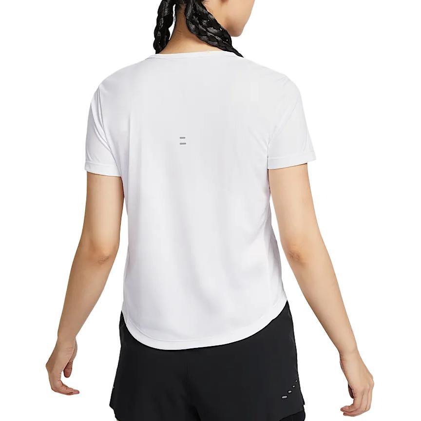Nike Женские белые футболки с коротким рукавом Dri Fit HQ0649-100