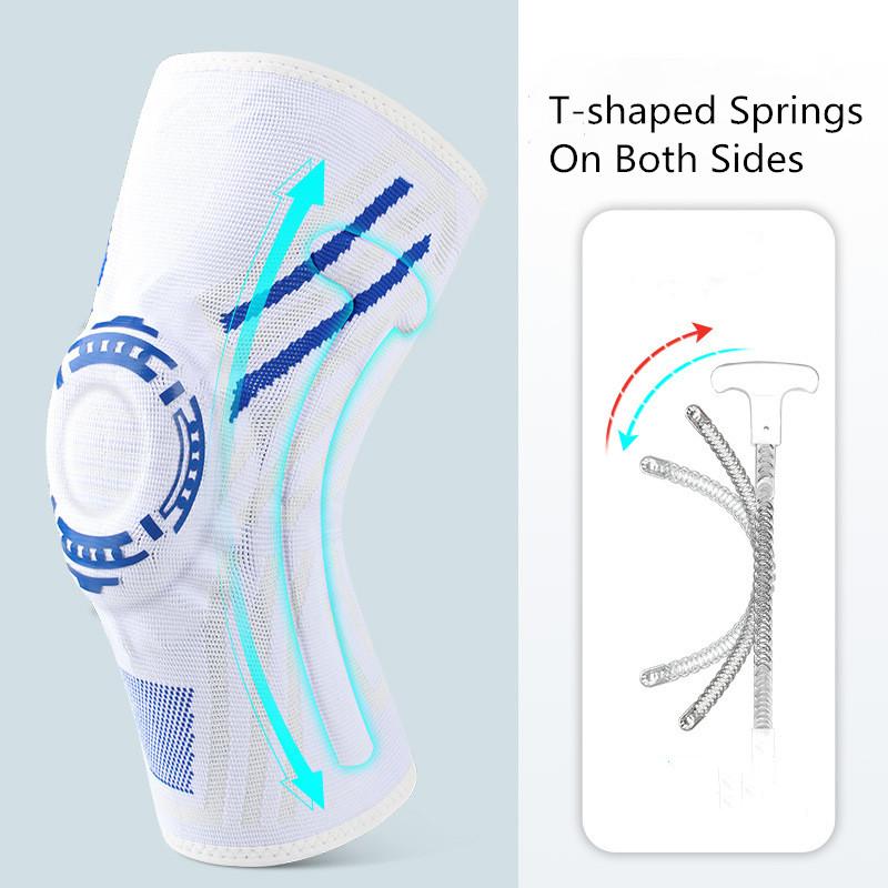 1 шт. наколенник ремень надколенник медиальная поддержка сильная мениск силиконовая компрессионная защита спортивные наколенники бег баскетбол