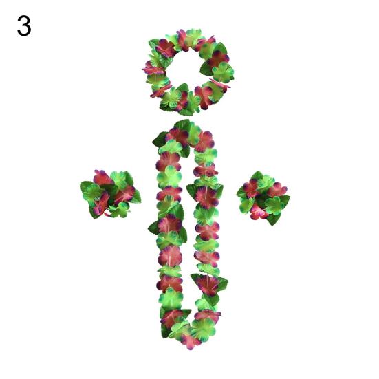 Практичные яркие цвета, дышащие сувениры для вечеринки, праздник, свадьба, пляж, день рождения, украшения, набор леев для пляжа, гавайские браслеты