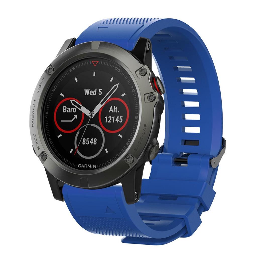 Силиконовый ремешок для часов Garmin Fenix 7X/5S/6 со быстросъемным креплением