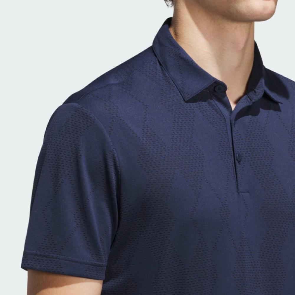 Adidas Golf 25SS Men S UlTimaTe Micro TexTure Polo ShorT Sleeve T ShirT Navy Jf9010