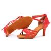 Professional Women Latin Dance Shoes Salsa Ballroom Dancing Shoes Indoor Middle Heel 7cm