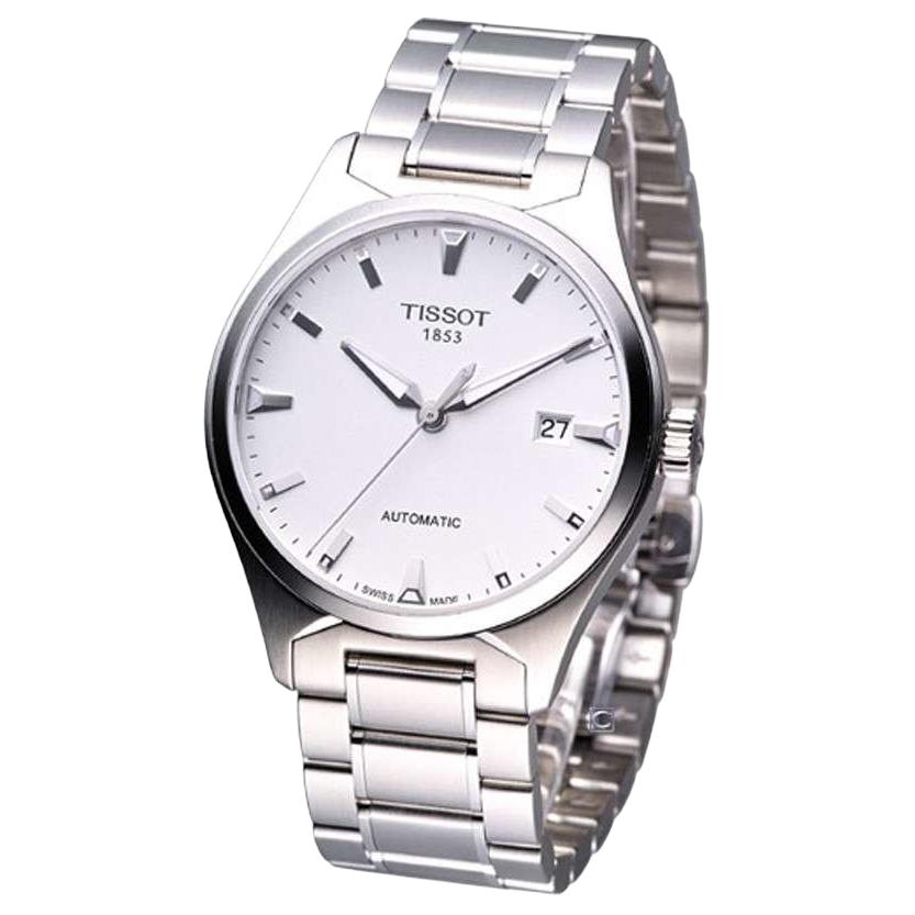 Tissot Automatic Mechanical Movement 100M Water Resistant Watch 39Mm Silver Dial Stainless Steel Case Stainless Steel Bracelet T060.407.11.031.00