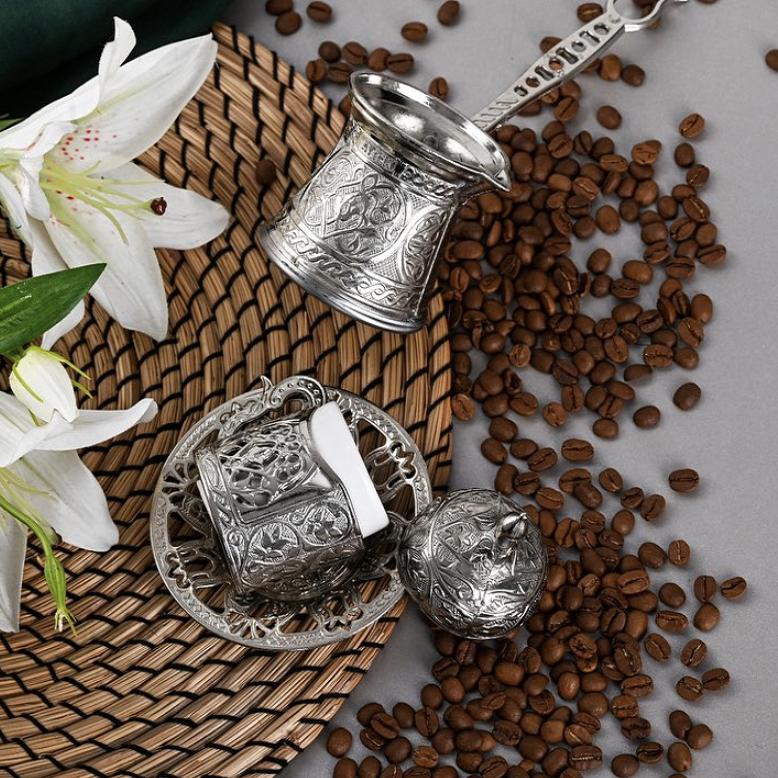 Турецкий медный кофейник, Кофейник традиционного дизайна, Кофейник, Кухонные принадлежности кофейника,