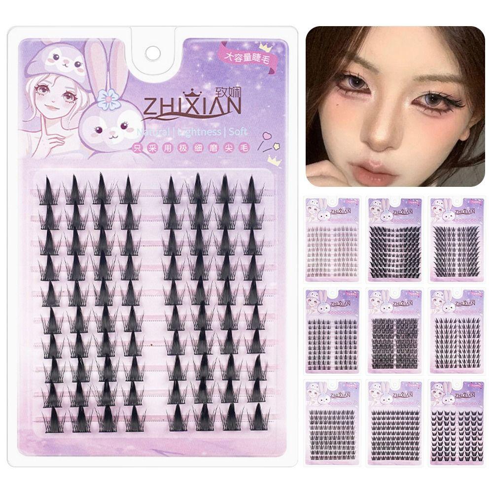 С полосками на гелевом клее Ресницы для манги Наращивание ресниц Сегментированные накладные ресницы Товары для вечеринок