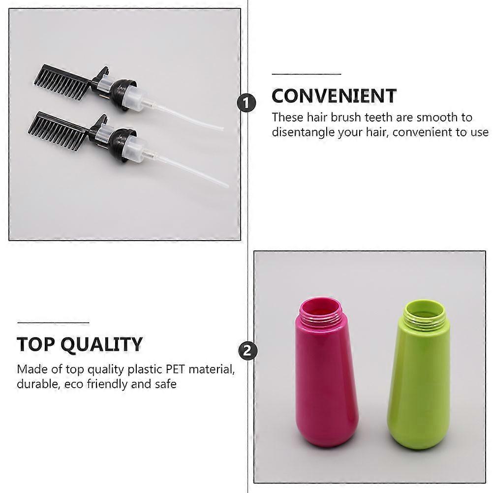 3pcs Empty Hair Dye Applicator Brush Bottle Hair Coloring Dispensing Comb
