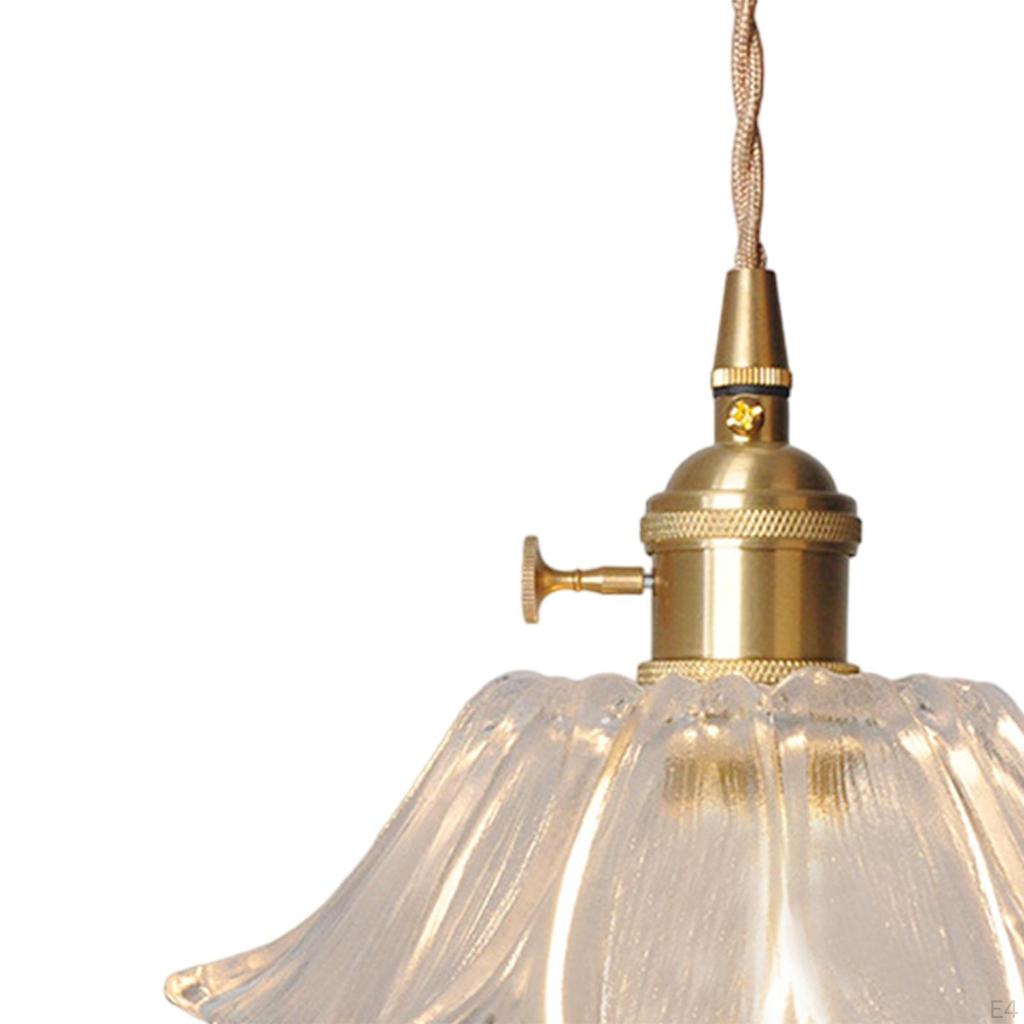 Flower Pendant ,Light Small Chandelier ,Stylish Sturdy LED Light, Glass Hanging Lamp,