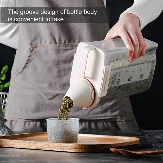 Портативный ящик для хранения зерна и риса, герметичный влагостойкий кухонный контейнер