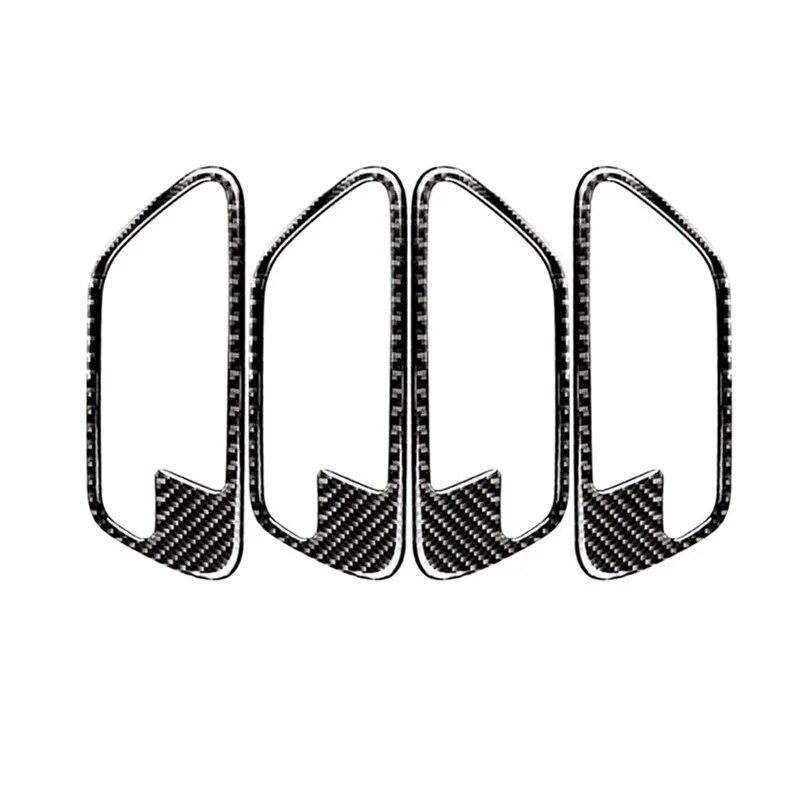 4 шт./компл., наклейки на дверные ручки автомобиля из углеродного волокна, украшения для BMW 3 серии F30 3GT F34 2013-18, аксессуары для тюнинга салона автомобиля