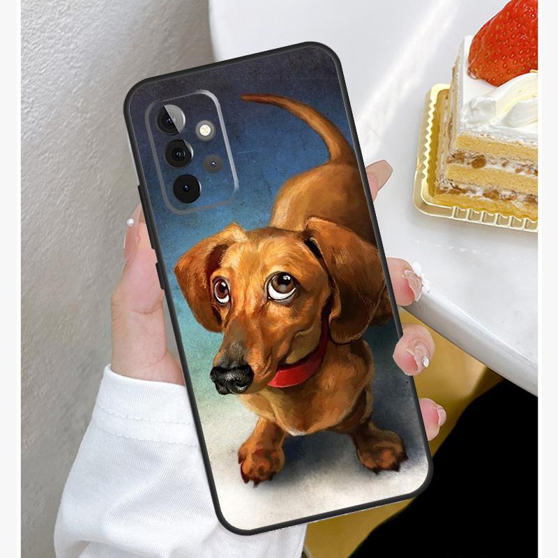 Dachshund Dog Case For Samsung Galaxy A15 A25 A35 A55 A51 A71 A12 A32 A52 A13 A33 A53 A14 A34 A54 Cover