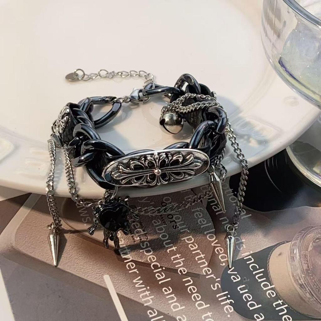 Ожерелье из бисера Y2K со звездой - Титановая сталь, панк-готический стиль для женщин