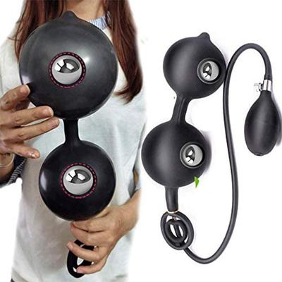 Встроенный стальной шарик, анальная пробка, надувной большой длинный мастурбатор Auns, массажер для простаты, массажер для точки G, стимулятор клитора, секс-игрушки для взрослых