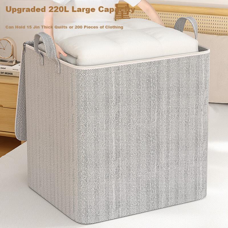 Bingyou Large Capacity Clothes Storage Bag Quilt Storage Box Organizer Moving Packing Storage Basket Box Tool