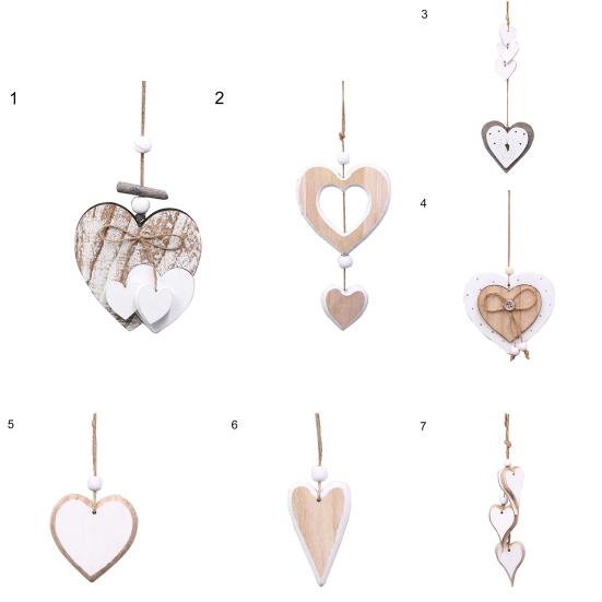 Форма сердца DIY украшения свадебный подвесной кулон деревянный настенный кулон домашний декор