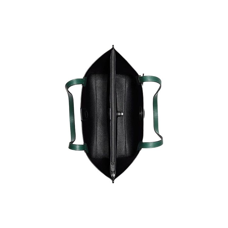 Coach Willow 34 Solid Color Turnlock Magnetic Closure Polished Pebble Leather Tote Bag Women Tote Forest-Green C0689-V5FOR