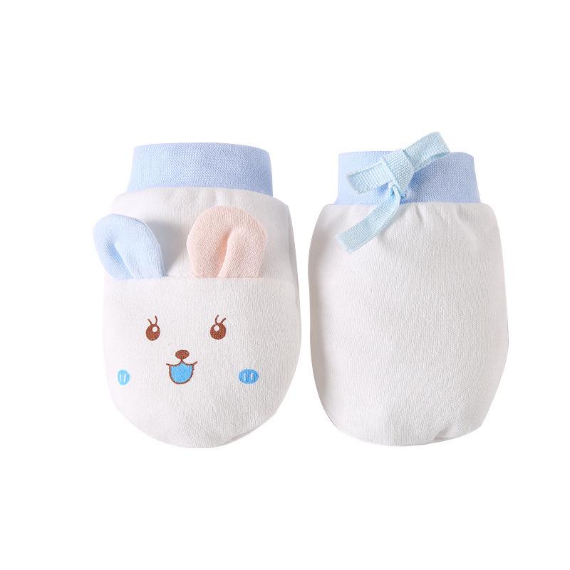 Newborn Breathable Pure Cotton Anti-Scratch Mittens