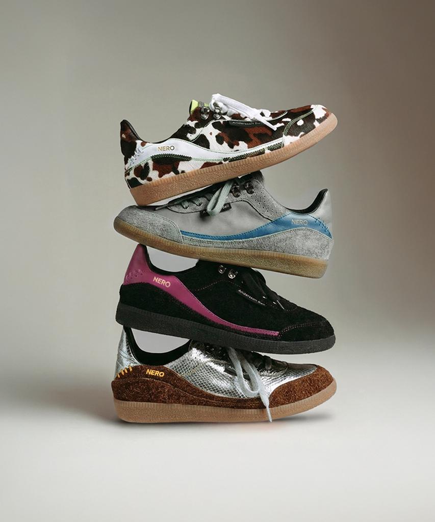 Adsb Andersson Bell Unisex Nero Trainer Aaa517U(White/Brown/Green)