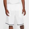 Nike Классические баскетбольные шорты с эластичным логотипом Dri-Fit с низкой посадкой, мужские брюки белого цвета AQ5601-100
