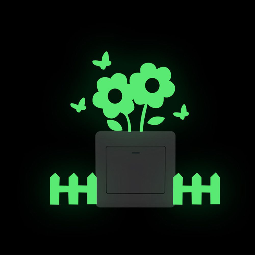 Wall Stickers Fluorescent On-off Sticker Switch Outlet Light Switch Sticker Luminous Wall Sticker