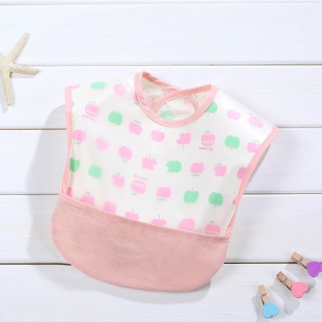 Водонепроницаемый детский слюнявчик с карманом - Дизайн, не требующий стирки