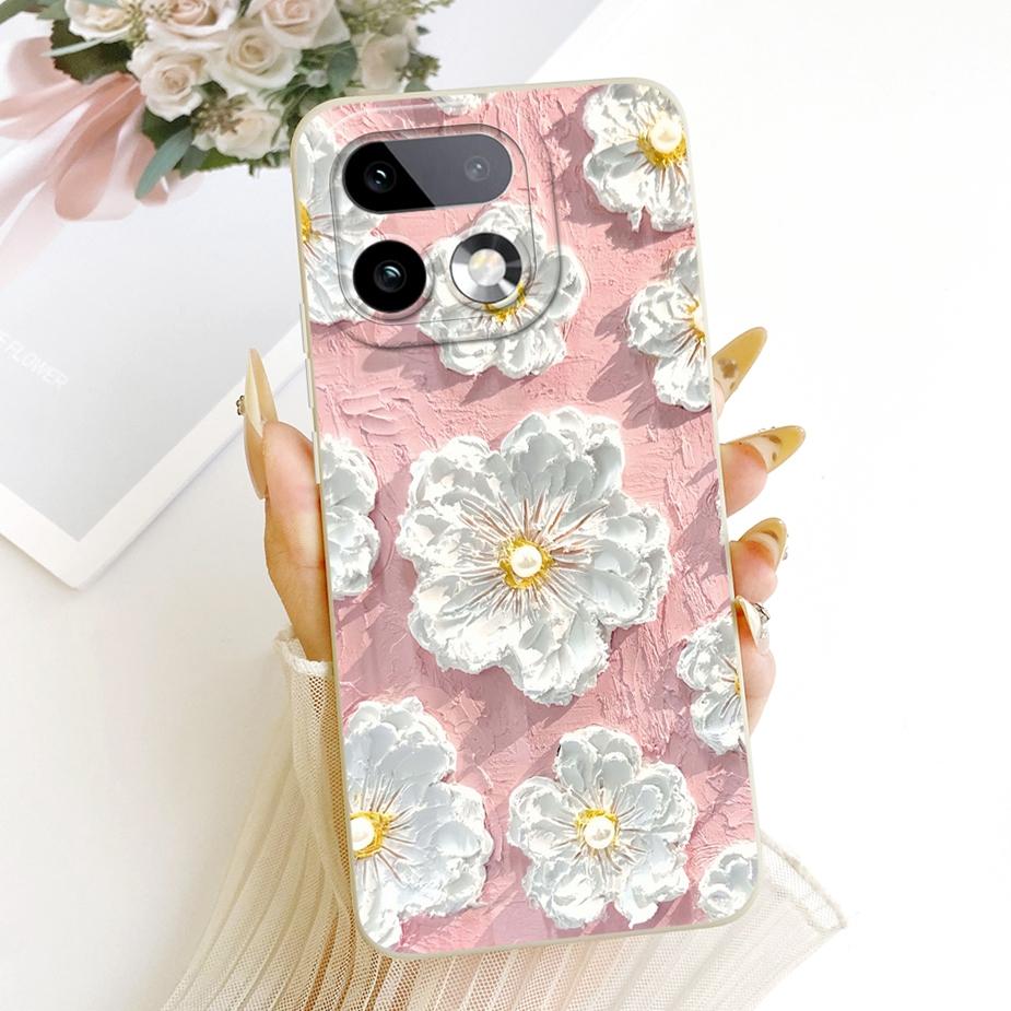 Чехол для Realme 16 Pro RMX5121 Роскошные Цветы Конфетный Расписной Чехол Мягкий ТПУ Чехол для Телефона Для Realme 16 Pro Plus Realme16 Pro+ Корпус