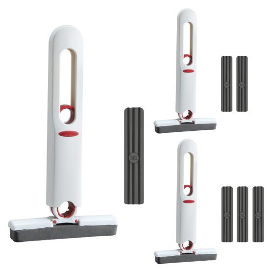 1 комплект мини-швабры, портативная самовыжимающаяся швабра для удаления пятен, удобная эффективная чистящая губка, швабра для дома