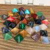 Authentic Natural Quartz Chakra Pyramid Stone Set For Meditation Healing And Spiritual Growth