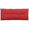 Back Cushion Red 120 x 19 x 50 cm Fabric
