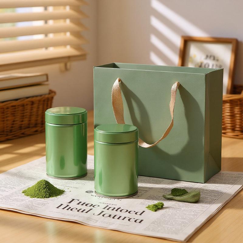 Герметичная жестяная банка для хранения чая, контейнер для листового чая, чайных пакетиков, порошка матча, герметичный органайзер для кладовой, кухонный чай