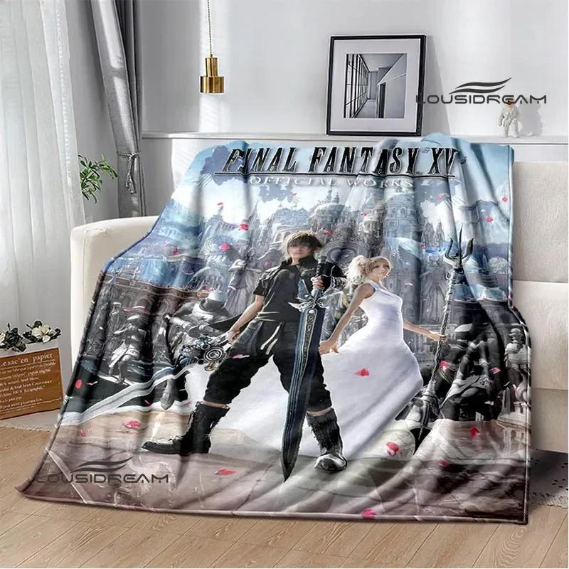 Игровое Мультяшное Одеяло Final Fantasy Детское Теплое Одеяло Фланелевое Мягкое Уютное Одеяло Одеяло для Дивана-кровати Дорожное Одеяло Подарок на День Рождения