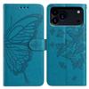 For iPhone 17 Pro Case Butterfly Imprinted Wallet Stand PU Leather Flip Phone Cover with Strap