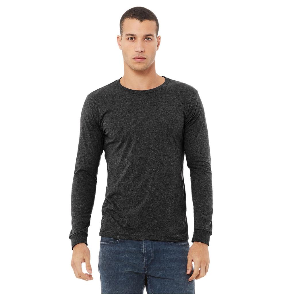 Bella + Canvas Unisex Adult Heather CVC Jersey Long-Sleeved T-Shirt