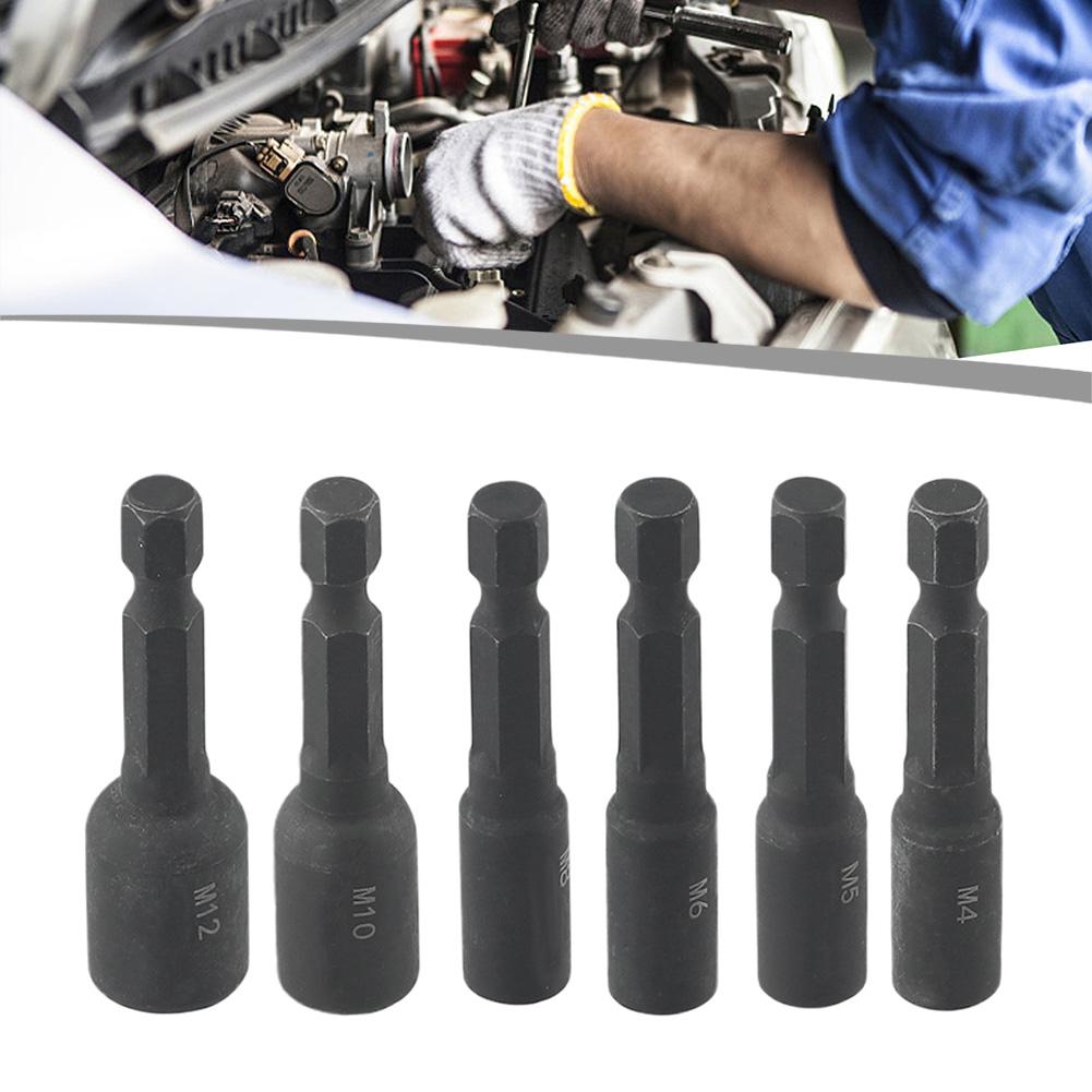 Screw Tap Socket Adapter Set of 6 Designed to Minimize Slippage During Operation for Improved Efficiency in Tasks