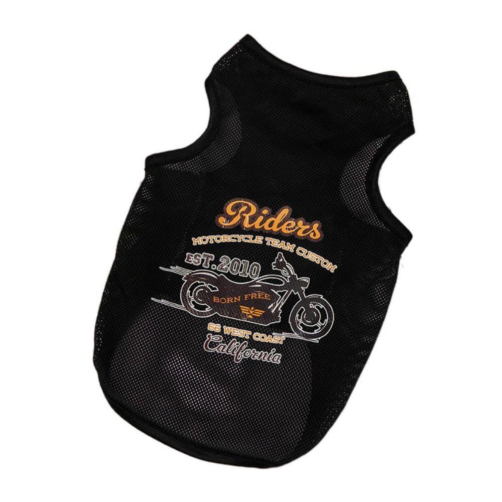 Summer Cartoon Breathable Soft Polyester Fibre Dog Clothes Puppy Vest Cat T-shirt Cat Costume