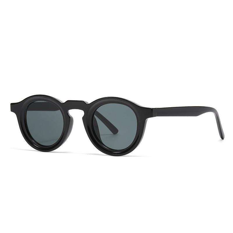 2024 New European American Vintage Small Round Frame Sunglasses High Sense Trendy UV Protection Sunglasses For Women Men Crossborder Outdoor Glasses