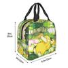 Custom P-Psyducks Insulated Lunch Bag for School Office Cartoon Leakproof Thermal Cooler Lunch Box Men Women