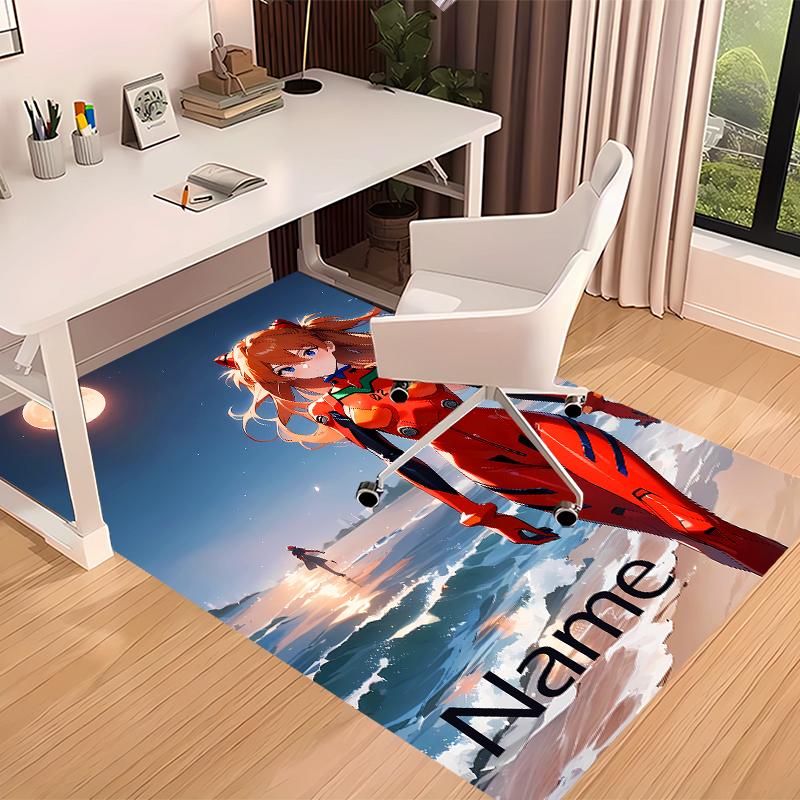 Custom personalization Asuka Langley Soryu Print Area Rug - Soft, Washable Non-Slip Indoor Mat,Living Room,Home&Office Decorative Rug
