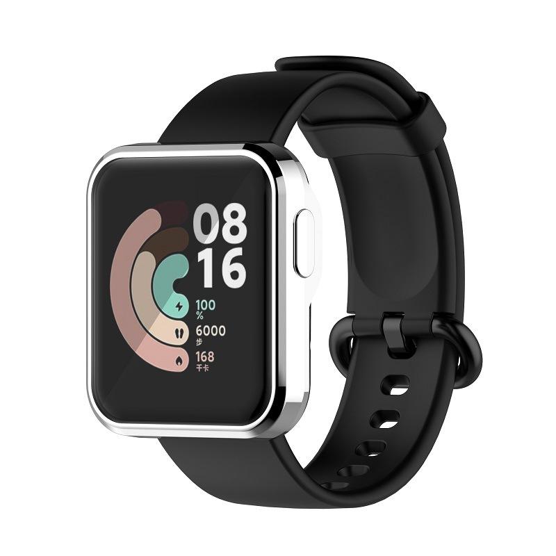 Защитный чехол-бампер с защитой экрана Full Coverage из ТПУ для Mi Watch, устойчивый к царапинам, с гальваническим покрытием