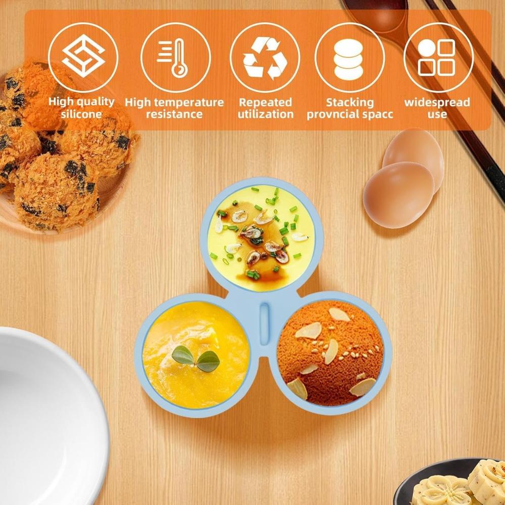 Силиконовый рамекин для аэрофритюрницы, многоразовая форма для выпечки в аэрофритюрнице с ручкой, долговечная, антипригарная, форма для яиц, чашка для выпечки, кухня, дом