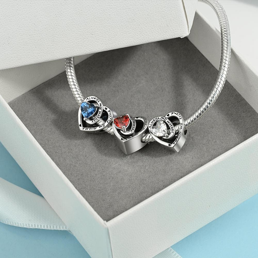 Медные шармы-подвески в виде морской черепахи с камнями-талисманами по месяцам рождения, подходят для оригинального браслета для женщин, ювелирные изделия