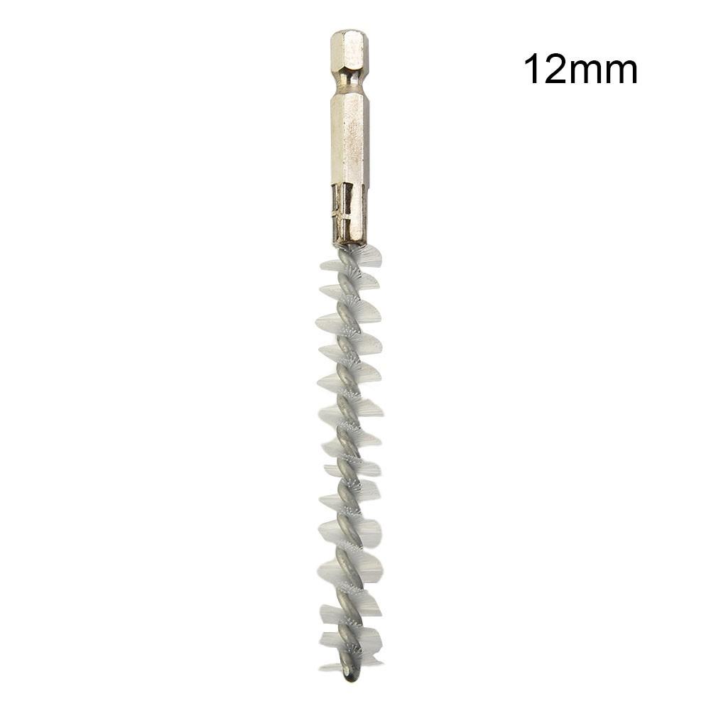 8-19мм Сверлильная щетка Шестигранный хвостовик Шестигранный хвостовик Нейлоновая проволока Инструмент для мытья и полировки