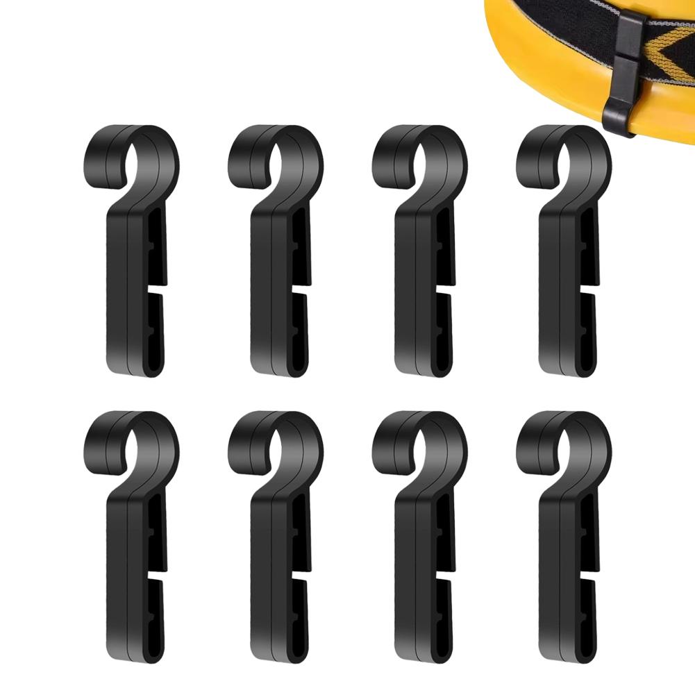 Hard Hat Light Clips Helmet Clips Attachment Head Light Clamps Headlamp Hat Non-Slip Safety Caps Hook Outdoor Tools