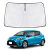New Vitz 130 Series Windshield Sunshade Car Shade UV Car Privacy Custom Part (3rd Generation) (KSP130/NSP13#/NLP130/NHP130/NCP131) - Shade, Curtain,