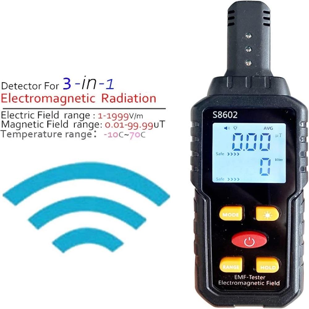 3 в 1 детектор радиации дозиметр счетчик ЭМП электромагнитный тестер