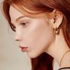 Hyeres-lor Erite Silver (И) Серьги-эмблемы 'Изгиб' M HL5E13518Y9XXX
