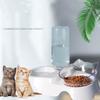 Cat Food Bowl Pet Automatic Feeder Water Dispenser Dog Cat Food Container Drinking Dish Anti Slip Double Bowl