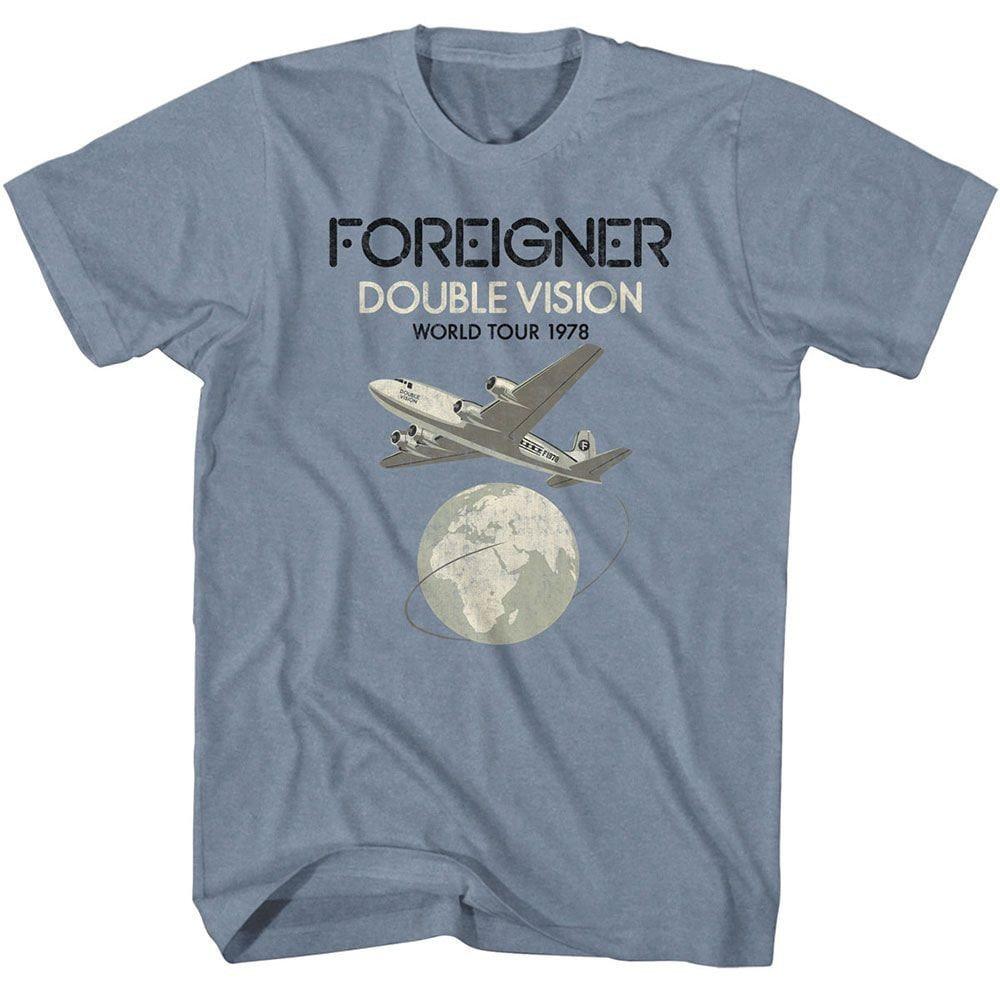 Foreigner Double Vision Indigo Heather T-Shirt