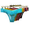 Сексуальные стринги, хлопковые трусики, прозрачные кружевные лоскутные стринги, женское нижнее белье, 6 шт./компл.